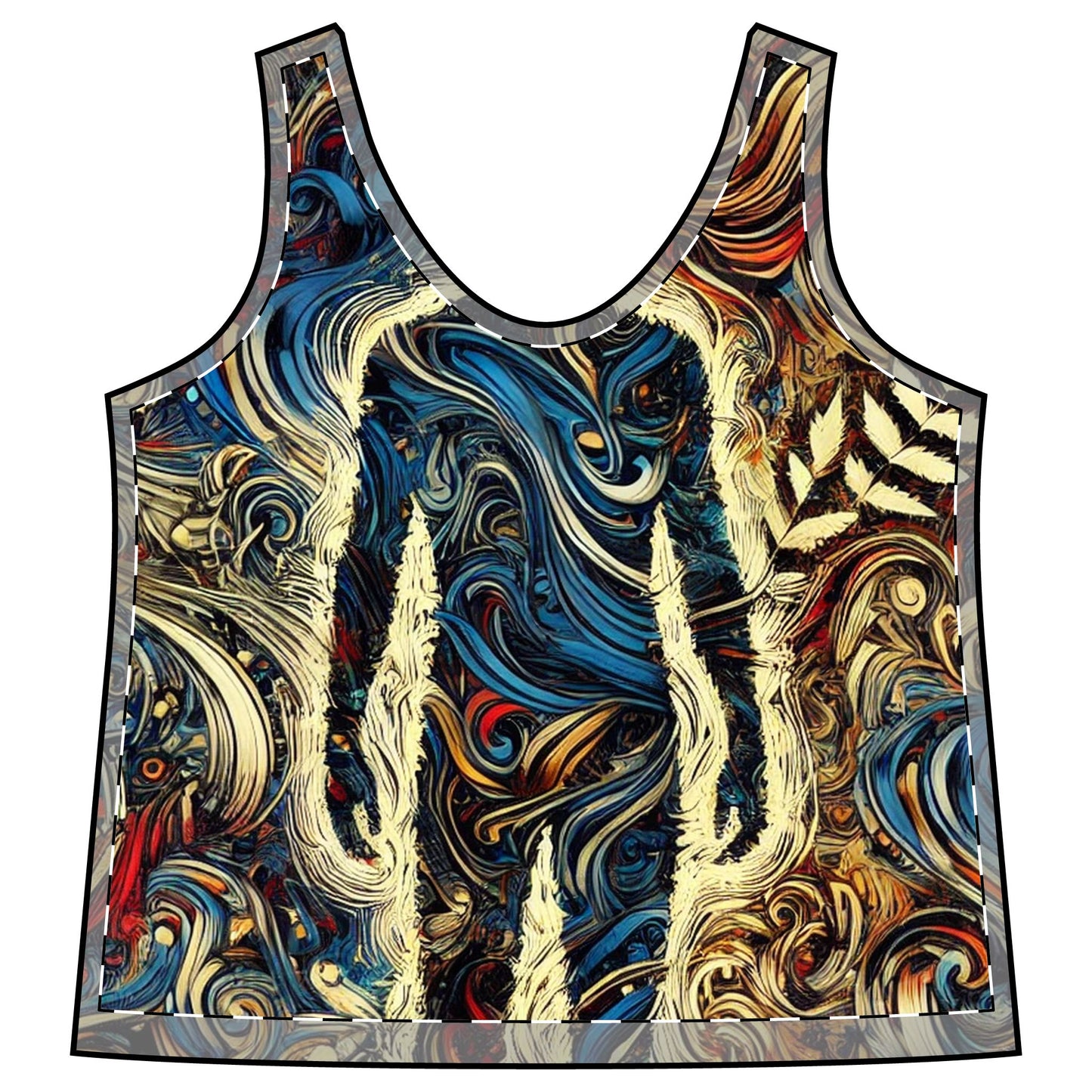 Encrypted Horizons Anti-Surveillance Tank Top