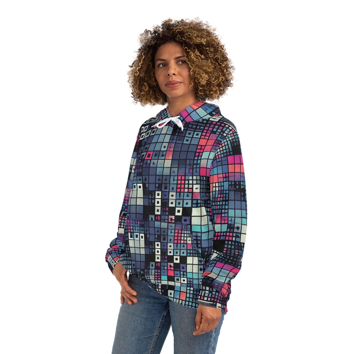 Optical Disarray Anti-Surveillance Hoodie – Machine Vision Disruption Apparel