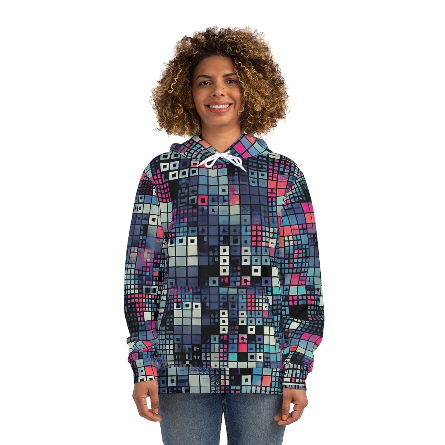 Optical Disarray Anti-Surveillance Hoodie – Machine Vision Disruption Apparel