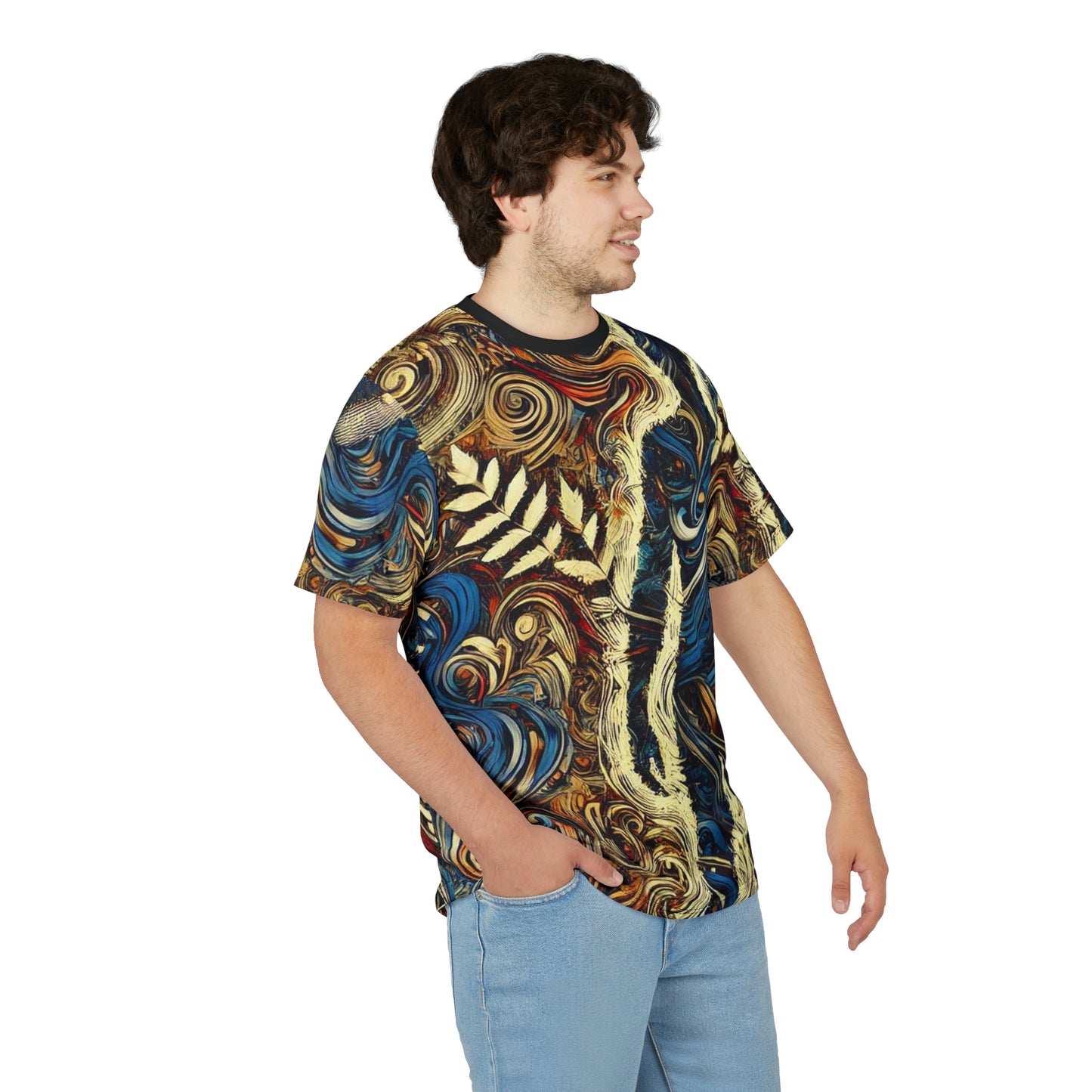 Encrypted Horizons Anti-Surveillance Tee Shirt – Adversarial Pattern Clothing