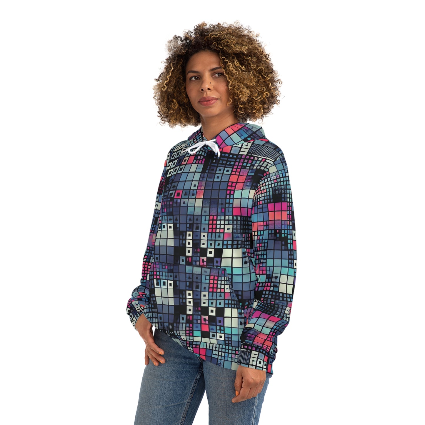 Optical Disarray Anti-Surveillance Hoodie – Machine Vision Disruption Apparel