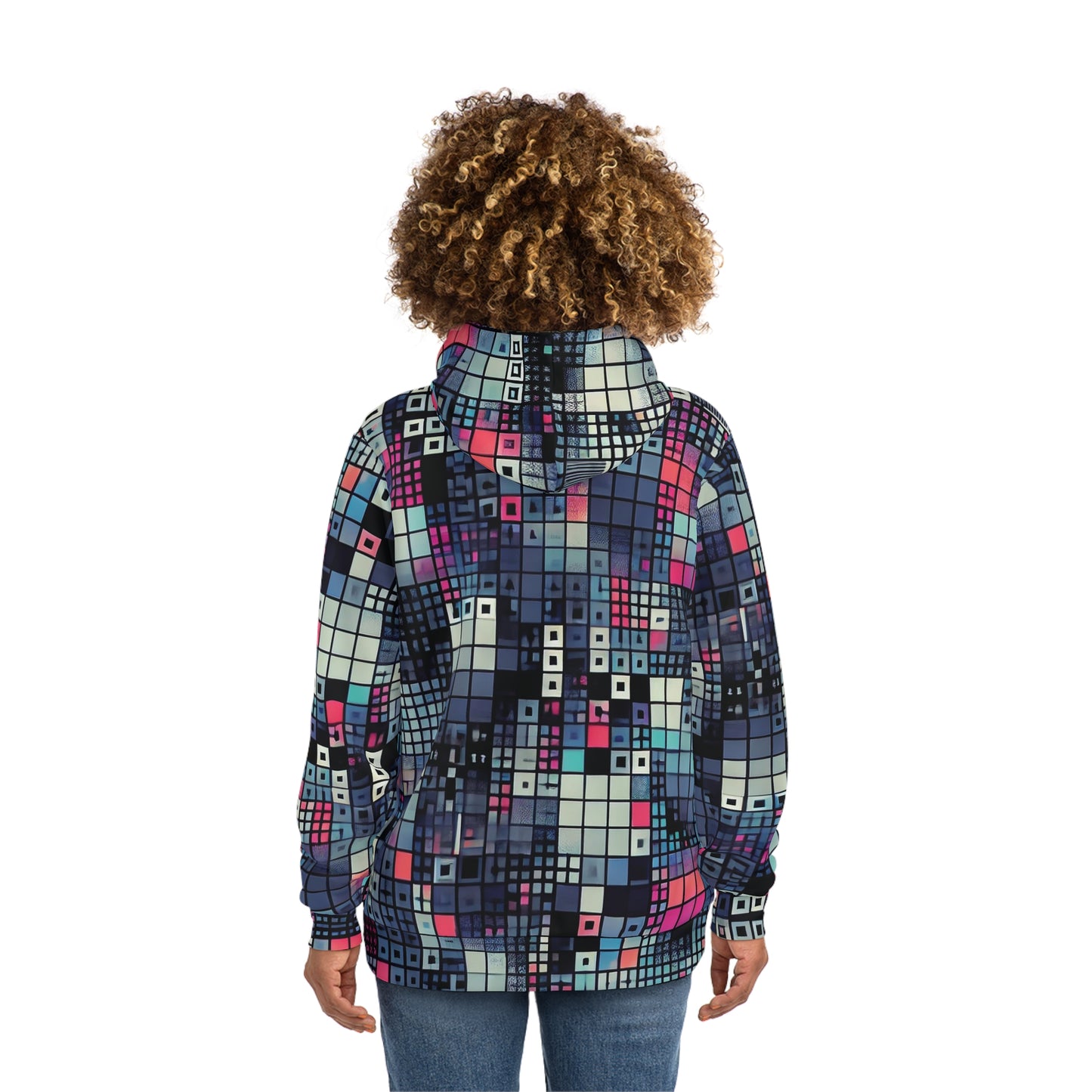 Optical Disarray Anti-Surveillance Hoodie – Machine Vision Disruption Apparel