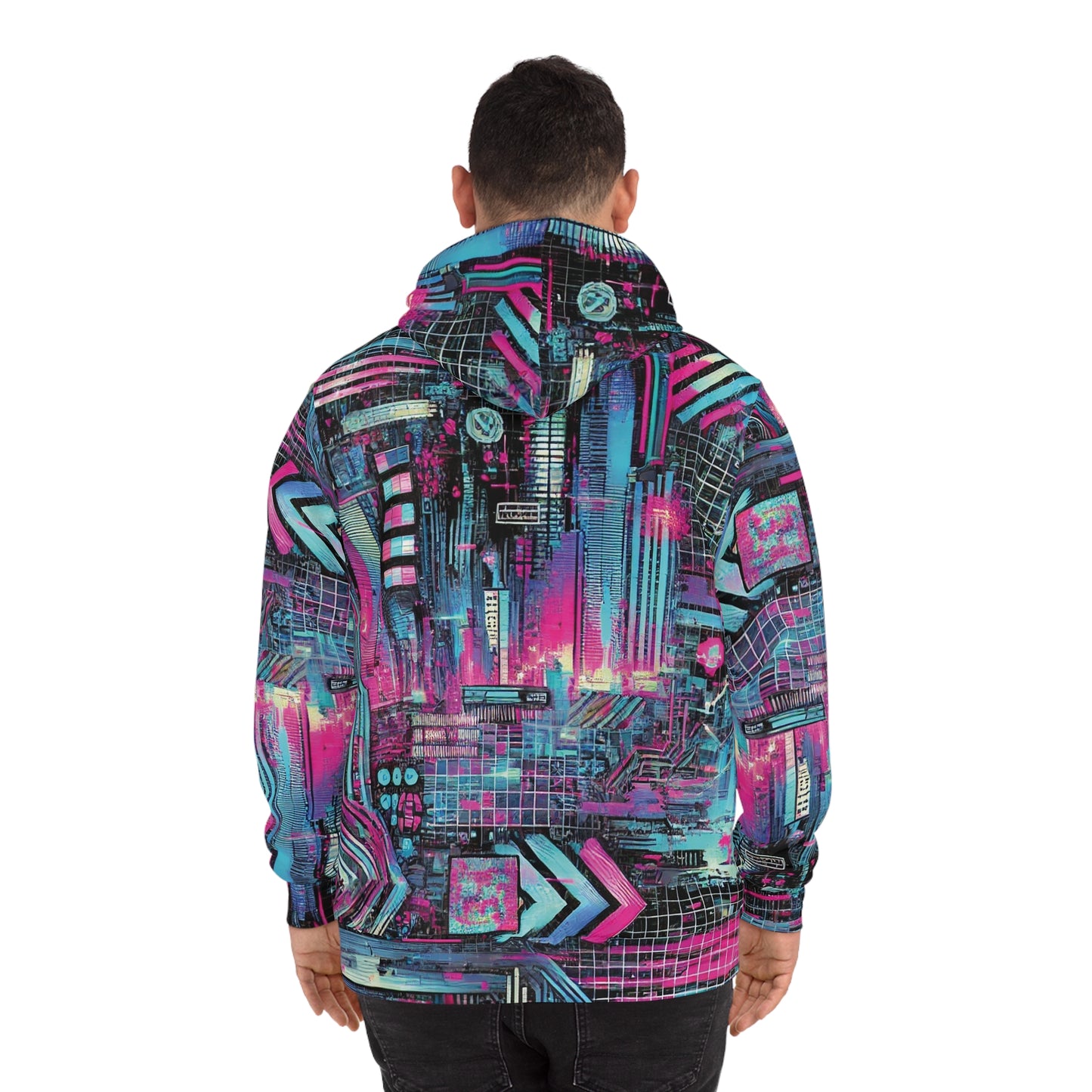 Cyber City Anti-Surveillance Hoodie – Facial Recognition Resistant Privacy Protection Clothing