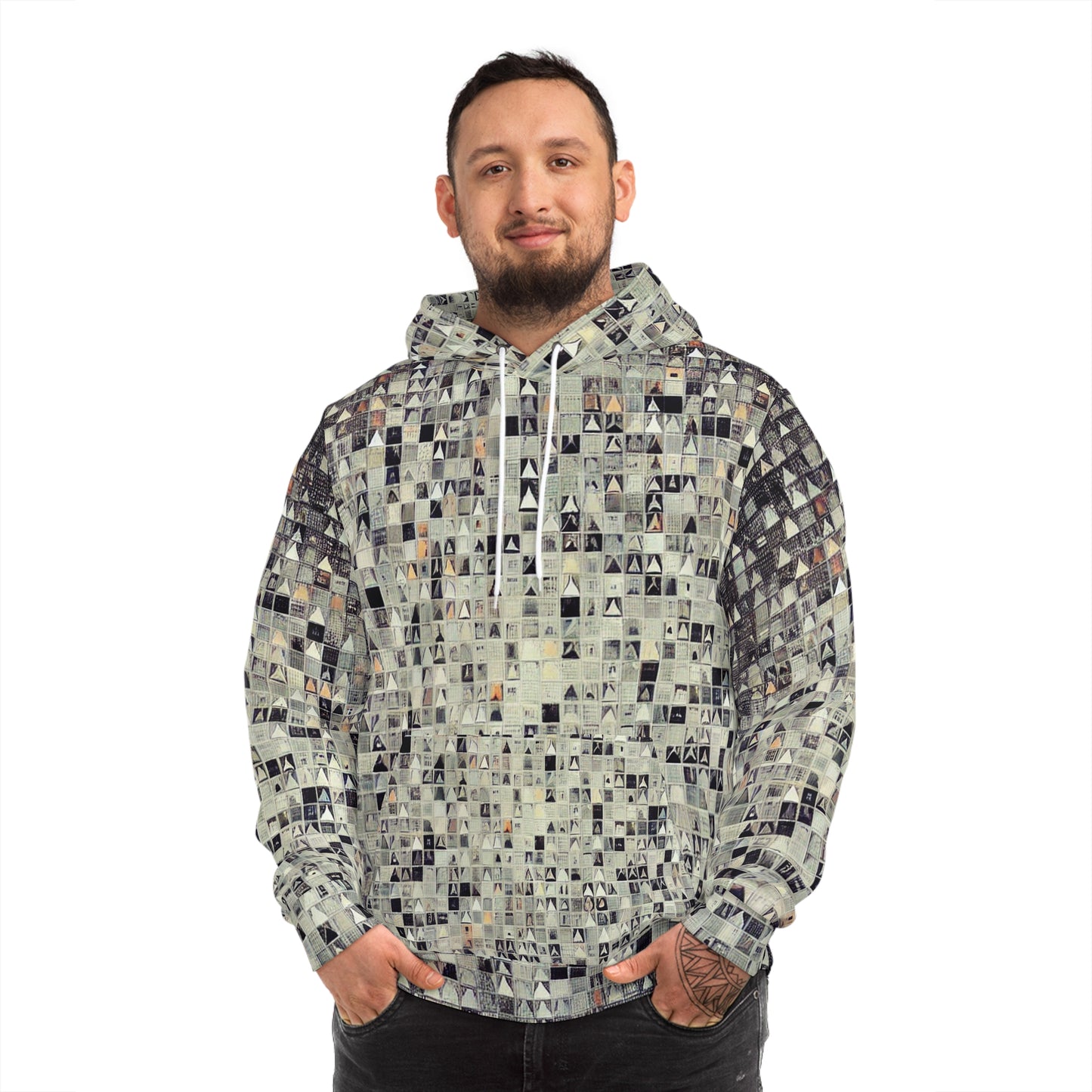 Pixel Disruption Anti-Surveillance Hoodie – Machine Vision Protection