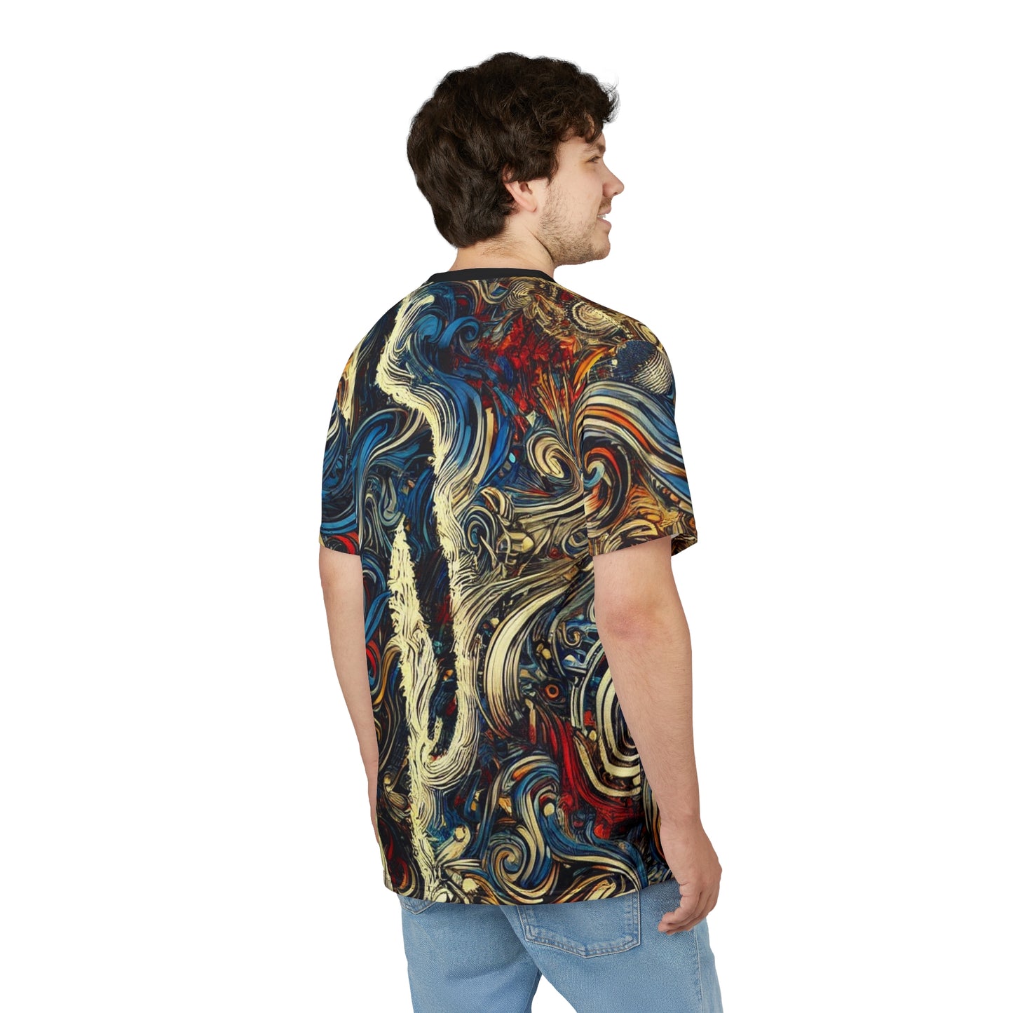 Encrypted Horizons Anti-Surveillance Tee Shirt – Adversarial Pattern Clothing