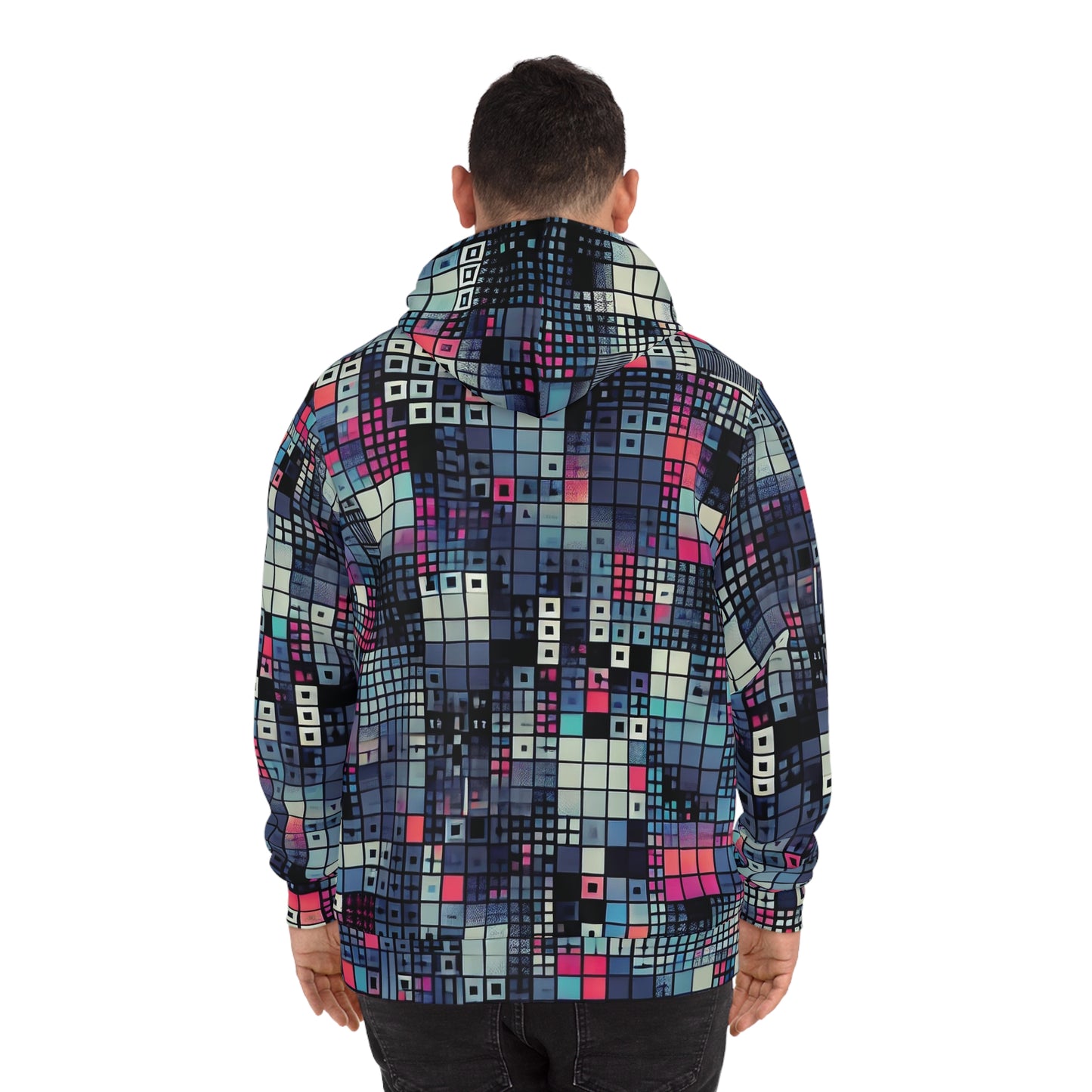 Optical Disarray Anti-Surveillance Hoodie – Machine Vision Disruption Apparel