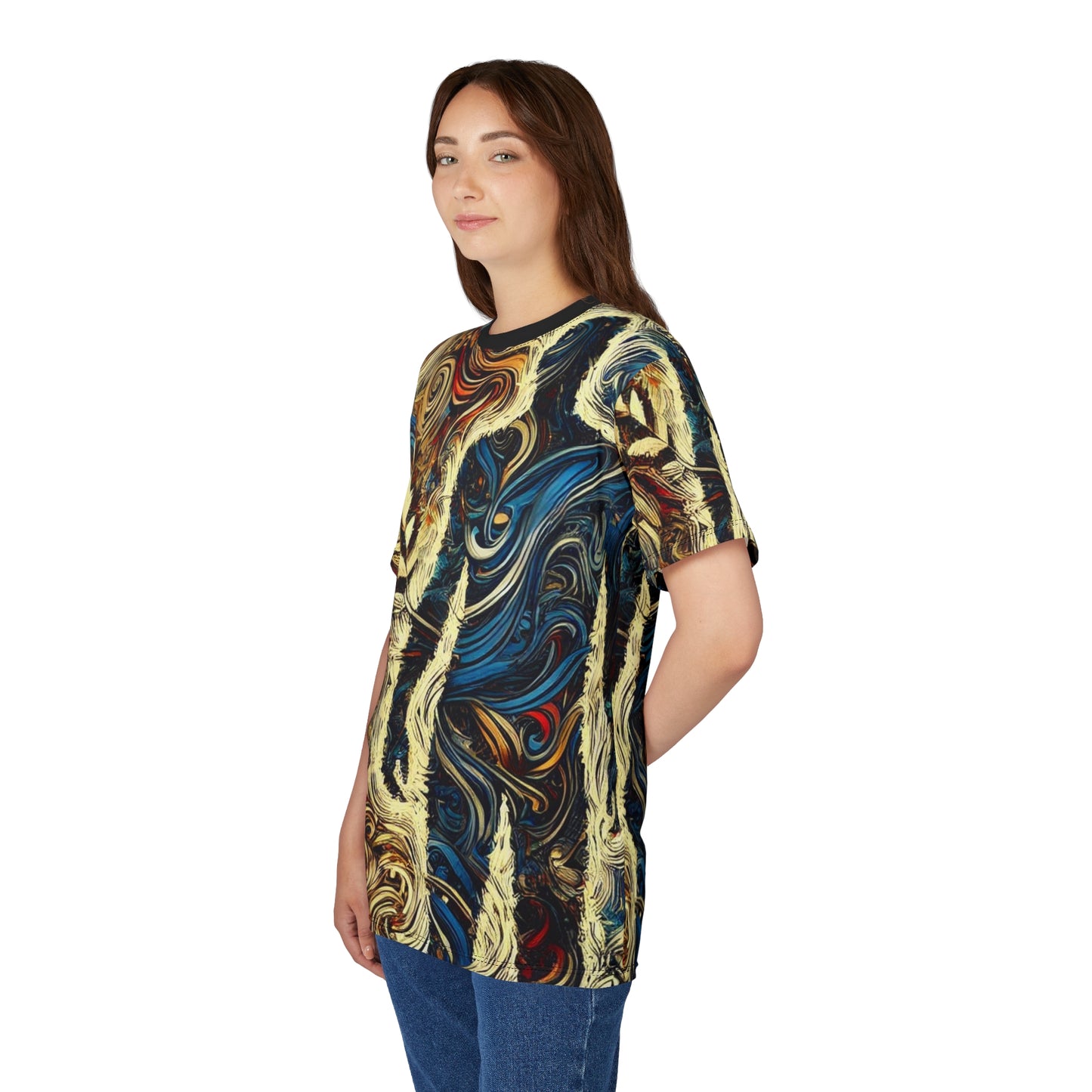 Encrypted Horizons Anti-Surveillance Tee Shirt – Adversarial Pattern Clothing