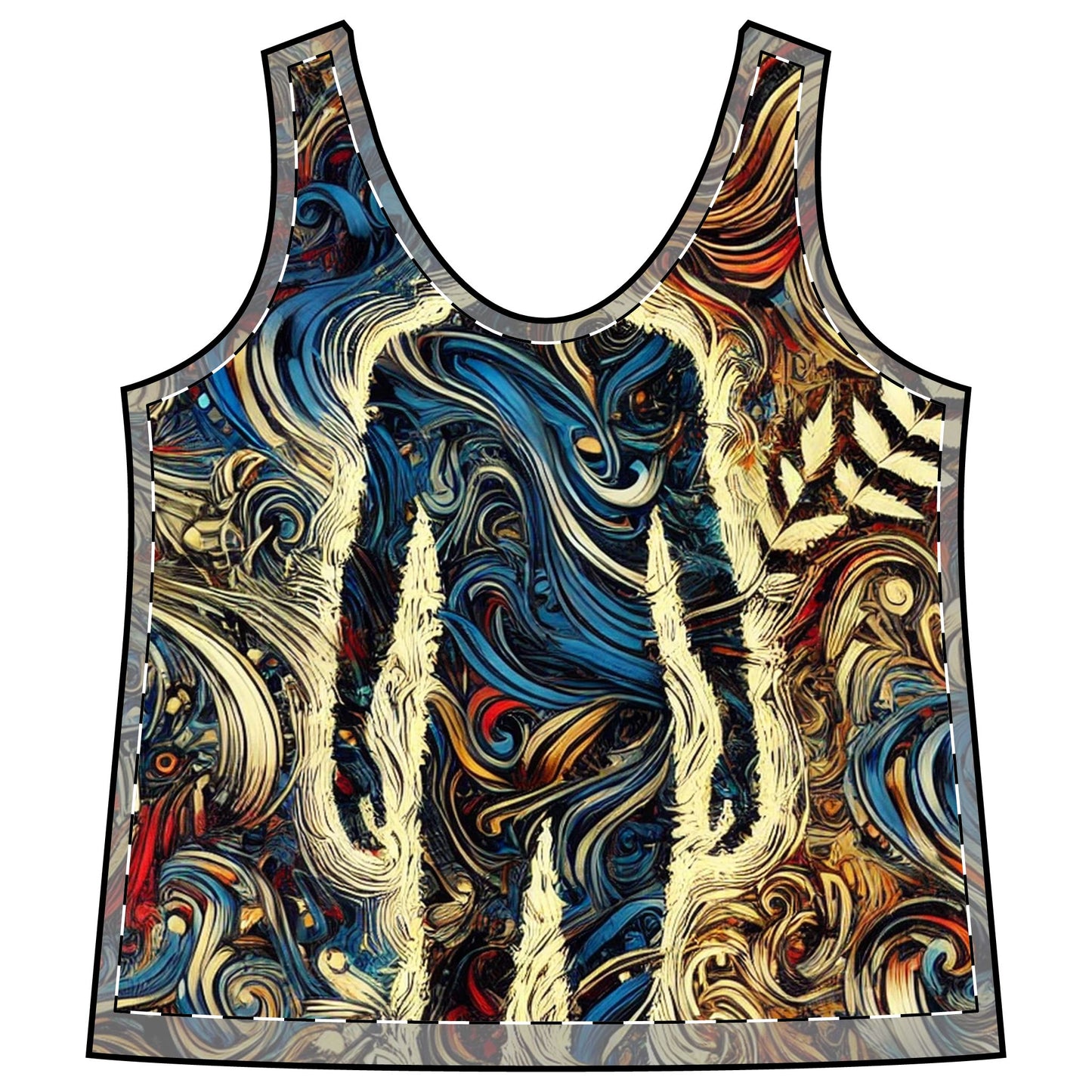Encrypted Horizons Anti-Surveillance Tank Top