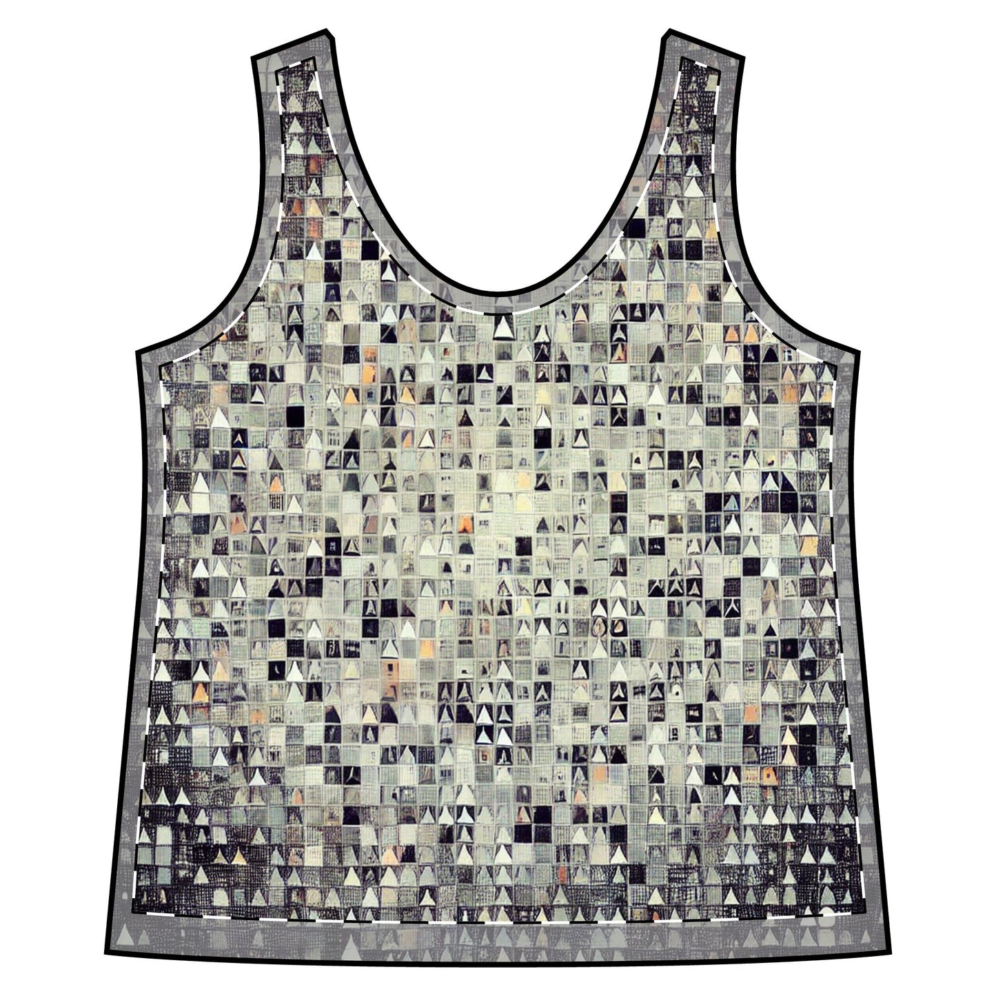 Pixel Disruption Anti-Surveillance Women's Tank
