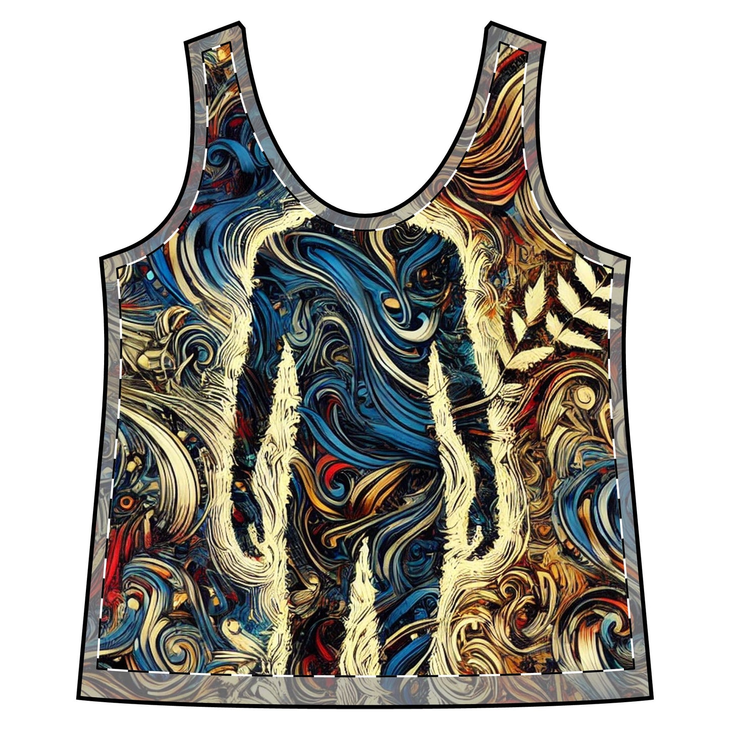 Encrypted Horizons Anti-Surveillance Tank Top