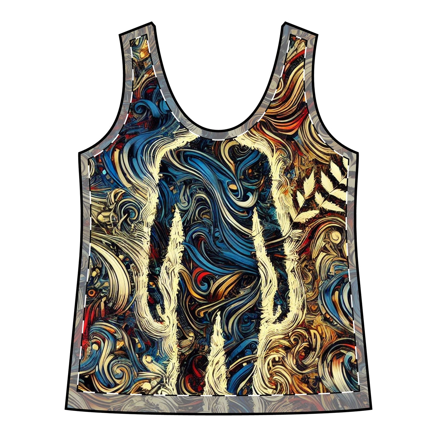 Encrypted Horizons Anti-Surveillance Tank Top
