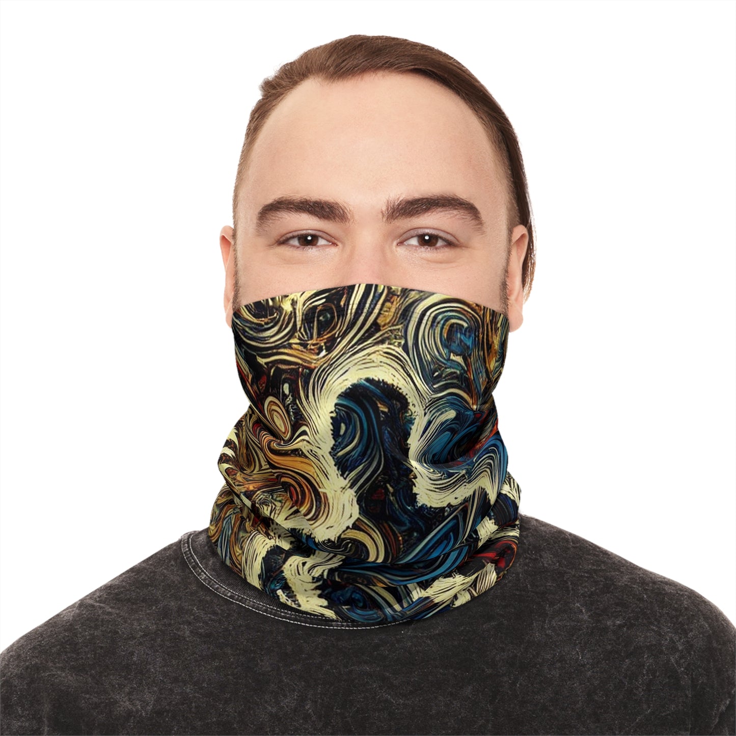 Encrypted Horizons Anti-Surveillance Face Mask – Encrypted Pattern Shield