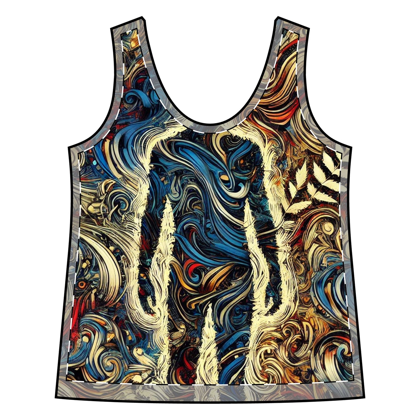 Encrypted Horizons Anti-Surveillance Tank Top