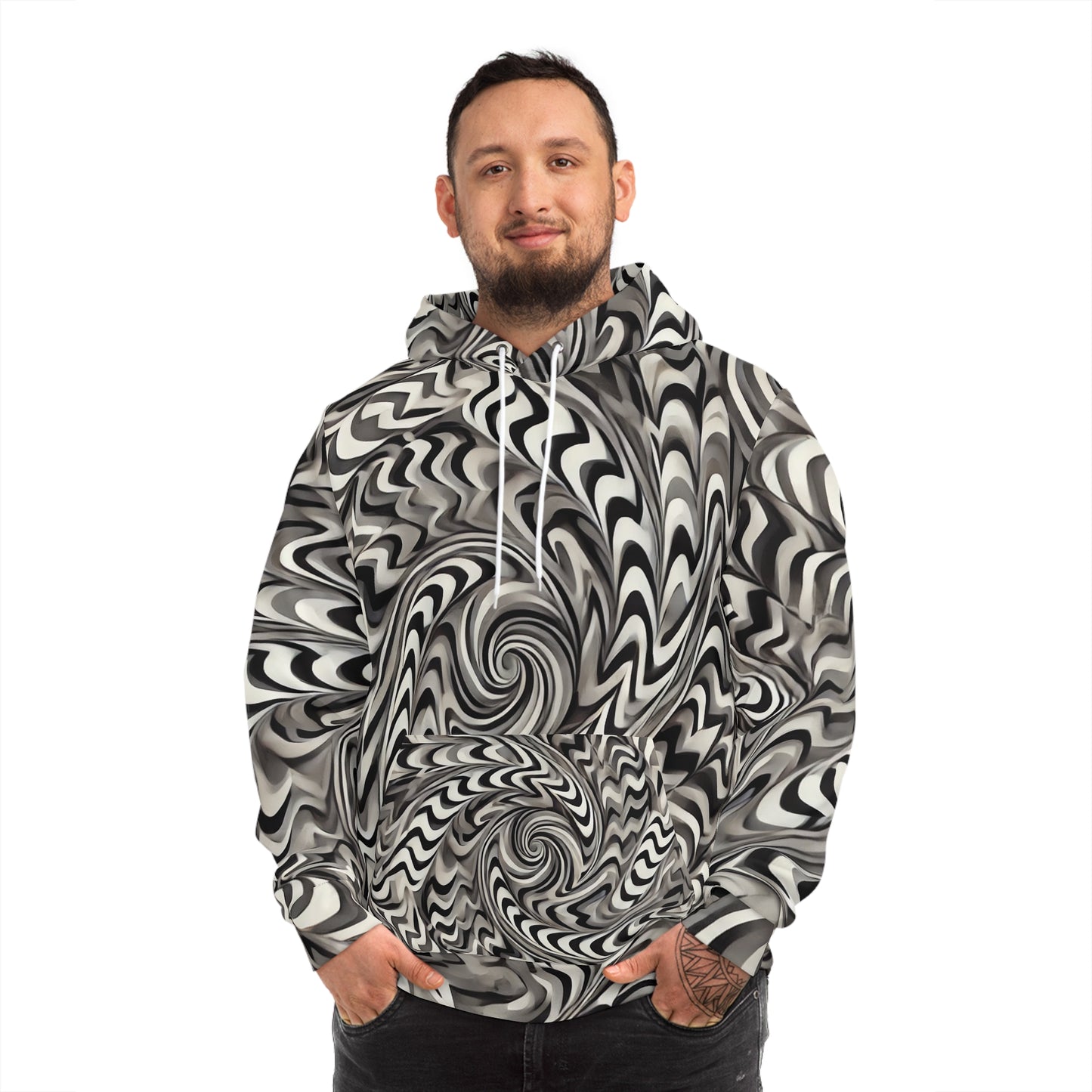Inverse Reflection Anti-Surveillance Hoodie – Biometric Protection Apparel